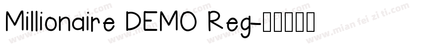 Millionaire DEMO Reg字体转换